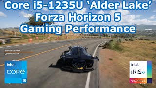 Intel Core i51235U  Forza Horizon 5 Gaming Performance [upl. by Airamanna]