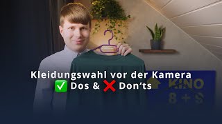 👔 Kleidungstipps bei Dreharbeiten vor der Kamera – ✅ Dos amp ❌ Donts  MPM Pictures Filmproduktion [upl. by Celestyna]