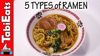 5 Ramen Types YOU SHOULD KNOW [upl. by Sirtaeb]