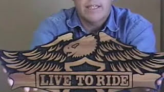 19 Freehand Carving Redwood Wood Sign With A Router Live to Ride Pt 2 Also See Videos 390392 [upl. by Hild]