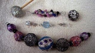 MAKE BEADS FROM ALUMINUM FOIL HOW TO DIY jewelry making beading [upl. by Yared]