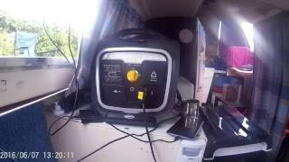 How to power a 12v electric cool box with a power pack living off the grid on a River Cruiser boat [upl. by Nicks]