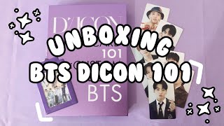 ♡︎ unboxing BTS DICON 101 PHOTOCARD ♡︎ español [upl. by Derdlim629]