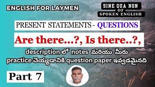 𝐄𝐩𝐢𝐬𝐨𝐝𝐞 𝟏𝟖 𝐏𝐫𝐞𝐬𝐞𝐧𝐭 𝐒𝐭𝐚𝐭𝐞𝐦𝐞𝐧𝐭𝐬  𝐐𝐮𝐞𝐬𝐭𝐢𝐨𝐧𝐬 Spoken English  Telugu [upl. by Angelia436]