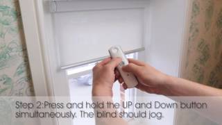 How To Change The Direction a Somfy Electric Roller Blind Travels In [upl. by Niwled611]