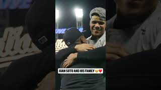 Juan Soto shares a special moment whis family after the Yankees clinched a WorldSeries berth ❤️ [upl. by Sturges]