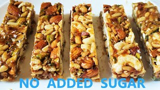 Healthy Nut Bar with Honey without added Sugar  Simple and easy Nut Bar Recipe [upl. by Namara]