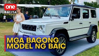 OBP  Mga bagong model ng SUV ibinida ng car maker na Baic [upl. by Myrna]