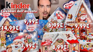 QUAL È IL MIGLIORE HO COMPRATO TUTTI I CALENDARI DELLAVVENTO KINDER E LI SCARTIAMO INSIEME 🍫 [upl. by Otilrac]