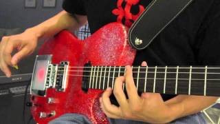 Unsustainable The 2nd Law Trailer MUSE HD Guitar Cover  Manson Red Glitter Replica [upl. by Sanez]