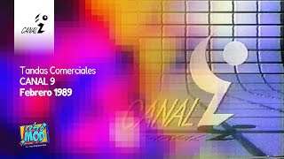 Tandas Comerciales Canal 9 Febrero 1989 [upl. by Bing]