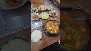 오늘의 점심세종시장군면선영식당된장찌개8000원반찬꿀맛두부 가득최고의 맛 [upl. by Eerahs234]