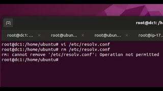 How to solve resolvconf in ubuntu  failed removing file etcresolvconf Operation not permitted [upl. by Aldred]