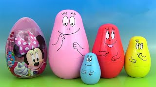 Barbapapa Poupées Gigognes Russes Oeufs Surprise Nesting Dolls [upl. by Lashoh]