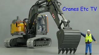 RC Double E Hobby Volvo EC160E Excavator by Cranes Etc TV [upl. by Hubbard]