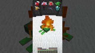 Volcano Testing by Different Mobs minecraft meme shorts [upl. by Eniagrom]