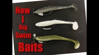 How to Rig a Yum Pulse luresHow to Rig a Swimbait weedless fishing tips [upl. by Naujet165]