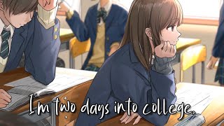 ◤ Nightcore◥  2 Days Into College  Lyrics  「Requested」 [upl. by Anthiathia731]