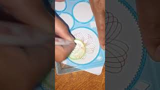 How beautifully pen is rotating 🥳 spirograph art shorts [upl. by Sanfo]