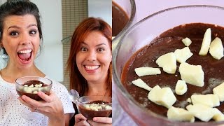 Como fazer Mousse de Chocolate simples e fácil [upl. by Adnalro]