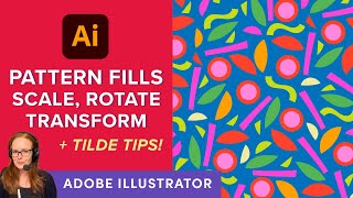 Pattern Fills How to Scale and Transform Patterns in Illustrator [upl. by Nnarual]