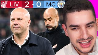 MAN CITY LOST THE LEAGUE Liverpool 20 City Reaction [upl. by Nylidnarb516]