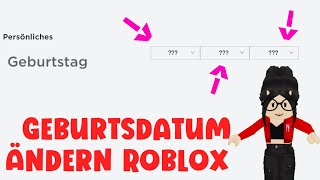 Roblox Deutsch  Geburtsdatum ändern Roblox Tutorial für Voicechat [upl. by Erlond]