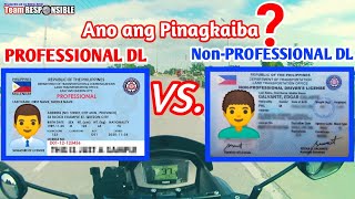 Professional Drivers License Vs Nonprofessional Drivers License  Ano ang Pinagkaiba [upl. by Aelrac902]