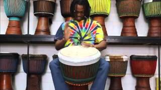 Drumskull Drums amp Kwesi Williams  Ivory Coast Lenke Lingué Djembe [upl. by Zimmermann]