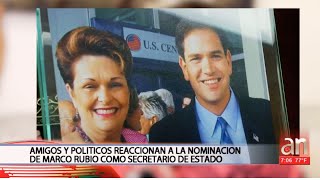 Amigos y políticos de Miami reaccionan a nominación de Marco Rubio como Secretario de Estado [upl. by Michail]