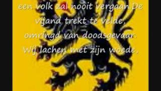 Vlaams Volkslied  De Vlaamse Leeuw lyrics [upl. by Naoh151]