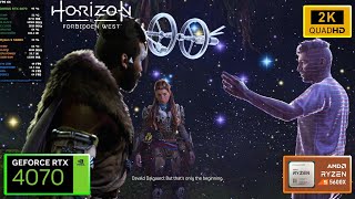 Horizon Forbidden West RTX 4070 Ryzen 5 5600X Native 1440p Ultra Settings [upl. by Ahcirt]