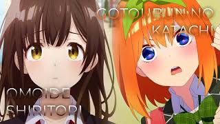 Omoide Shiritori x Gotoubun no Katachi  Mashup of Higehiro The Quintessential Quintuplets 2 [upl. by Mcconaghy]