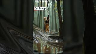 A Cat failing down from the tree cat cute funnycats funny cutecat kitty [upl. by Natfa303]