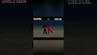 Epic Battle Youtube Vs Tiktok in Stickmans Game Experiment stickman youtube tiktok [upl. by Eceirehs132]