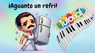 Aguanto un refri tutorial de piano facil  Cómo tocar I Want to Break Free de Queen [upl. by Kuebbing]