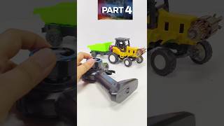 RC tractor powered by DC MotorMaking RC Mini tractor How To Make RC Mini tractor DC Motor Part 4 [upl. by Arlon]