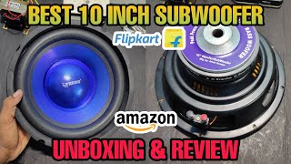 BEST 10 INCH SUBWOOFER  FREDO SUBWOOFERS  AMAZON amp FLIPKART  UNBOXING amp REVIEW [upl. by Itnuahsa]