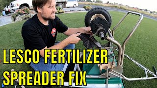 LESCO FERTILIZER spreader FIX Spreading Fertilizer  Connor Ward [upl. by Winthorpe]