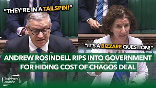 Watch as Andrew Rosindell RIPS into government for hiding cost to taxpayers of the Chagos deal [upl. by Bael]