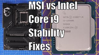 MSI vs Intel Core i9 Stability Fix recommendations  get more stable performance [upl. by Odla113]