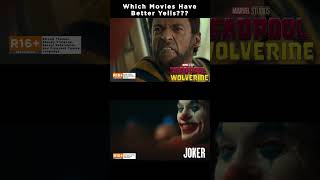 Which Movies Have Better Yells DampW or Joker deadpoolandwolverine comparision joker shorts [upl. by Nitsirt]