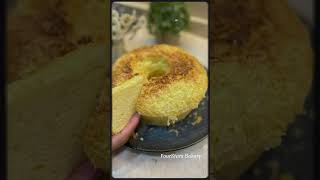 Triple Cheese Chiffon cake baking cooking [upl. by Annaik]