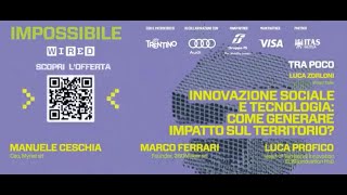 WIRED NEXT FEST 2024  Innovazione sociale e tecnologia come generare impatto sul territorio [upl. by Coney]