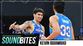 Kevin Quiambao grabs opportunity to shine for Gilas  SOUNDBITES [upl. by Onaicnop]