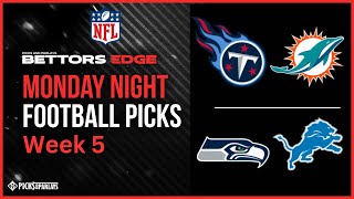 MNF Week 4  NFL Bettors Edge Free Betting Picks amp Predictions l Picks amp Parlays l mnfbets [upl. by Atsirc]