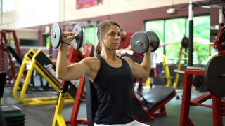 Seated Dumbbell Shoulder Press [upl. by Waldman929]