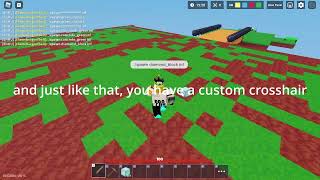 How to make a CUSTOM crosshair in roblox bedwars easy 👌 [upl. by Ulrich]