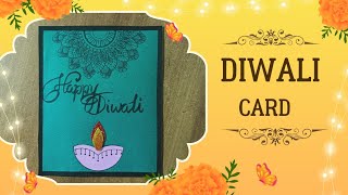 Diwali card making ideas • Diwali card making compitition Easy • diwali greeting card [upl. by Eadrahc]