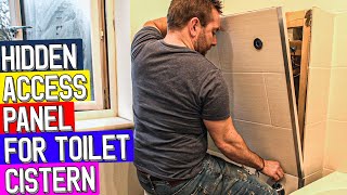 How to make HIDDEN ACCESS PANEL for concealed toilet cistern install [upl. by Valiant]